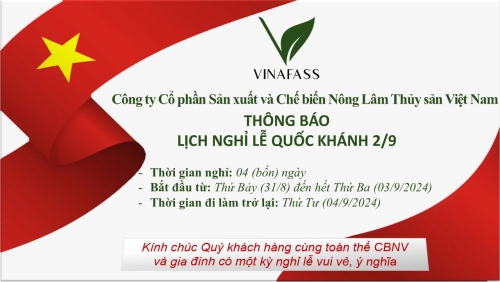 Thông báo lịch nghỉ Lễ Quốc khánh 2/9