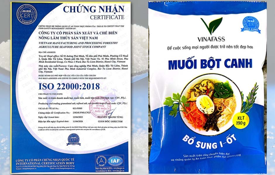 Muối Bột canh - Thành phần và lợi ích sức khỏe - Sản phẩm của Vinafass