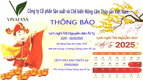 Thông Báo: Lịch nghỉ Tết Nguyên đán Ất Tỵ