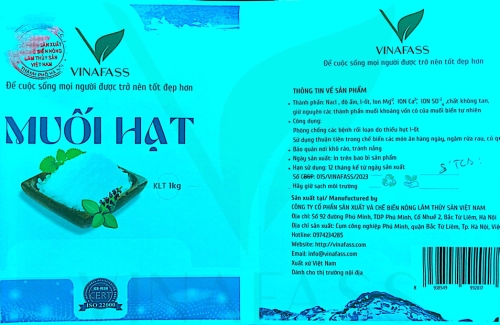 Bản tự công bố tiêu chuẩn muối hạt của VINAFASS