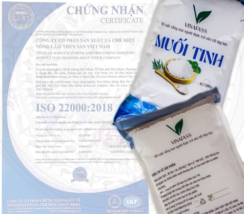 Bản tự công bố tiêu chuẩn Muối tinh của VINAFASS