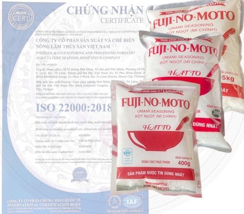 Bản tự công bố tiêu chuẩn Bột ngọt Fuji-no-moto của VINAFASS