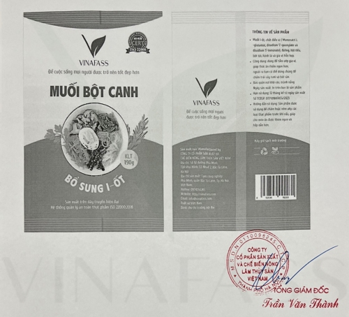 Bản tự công bố tiêu chuẩn Bột canh của VINAFASS