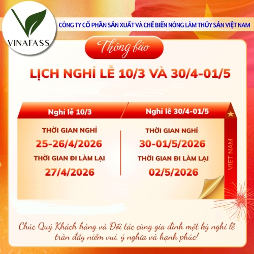 Thông báo lịch nghỉ lễ Giỗ Tổ Hùng Vương, 30/4 và 01/5